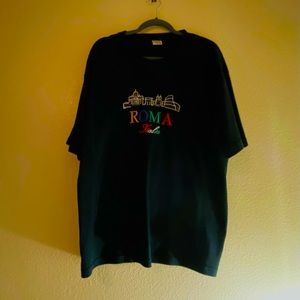 FM Italy 100% cotton Black Italia T-shirt